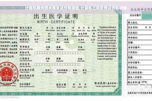 计算机网络技术相关证书有哪些,计算机三级资格证书有哪些