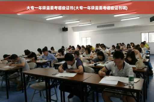 大专一年级需要考哪些证书(大专一年级需要考哪些证书呢)