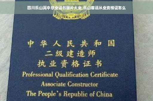四川乐山高中毕业证书图片大全,乐山客运从业资格证怎么