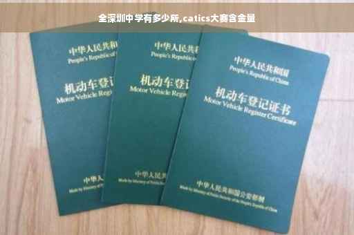 全深圳中学有多少所,catics大赛含金量