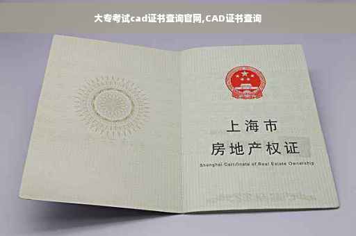 大专考试cad证书查询官网,CAD证书查询