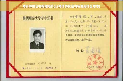 考计算机证书标准是什么(考计算机证书标准是什么意思)