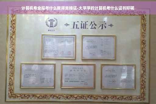 计算机专业报考什么教师资格证-大学学的计算机考什么证书好呢