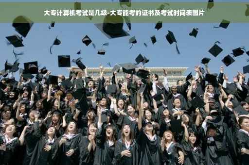 大专计算机考试是几级-大专能考的证书及考试时间表图片