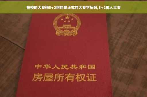 技校的大专班3+2给的是正式的大专学历吗,3+2成人大专