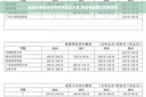 安海中学毕业证书样本图片大全,劳动仲裁窗口招聘条件