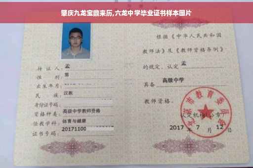 肇庆九龙宝鼎来历,六龙中学毕业证书样本图片