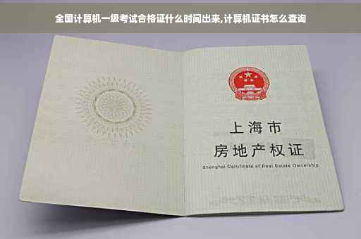 全国计算机一级考试合格证什么时间出来,计算机证书怎么查询
