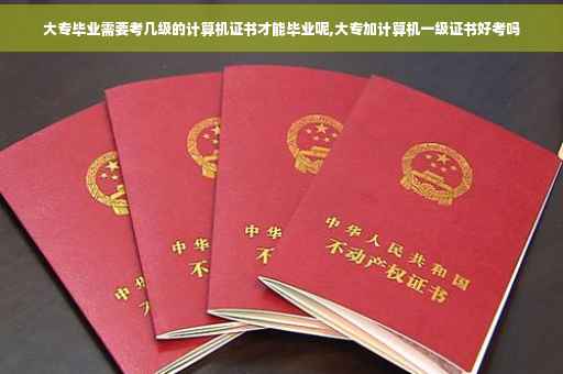 大专毕业需要考几级的计算机证书才能毕业呢,大专加计算机一级证书好考吗