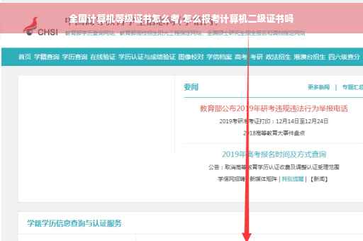 全国计算机等级证书怎么考,怎么报考计算机二级证书吗