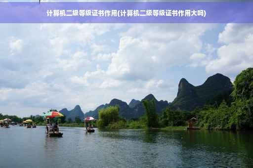 计算机二级等级证书作用(计算机二级等级证书作用大吗)