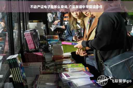 不动产证电子版怎么查询,广安友谊中学复读条件