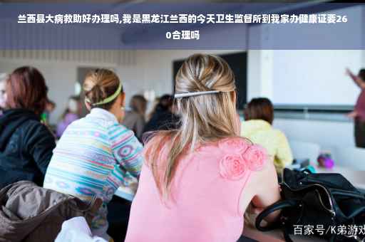 兰西县大病救助好办理吗,我是黑龙江兰西的今天卫生监督所到我家办健康证要260合理吗