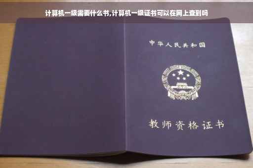 计算机一级需要什么书,计算机一级证书可以在网上查到吗