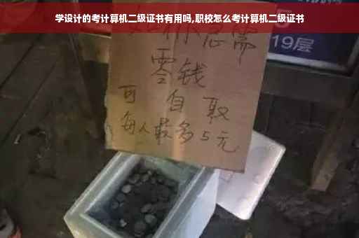 学设计的考计算机二级证书有用吗,职校怎么考计算机二级证书