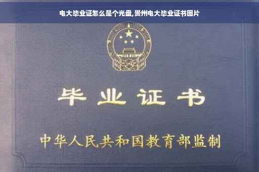 电大毕业证怎么是个光盘,贵州电大毕业证书图片