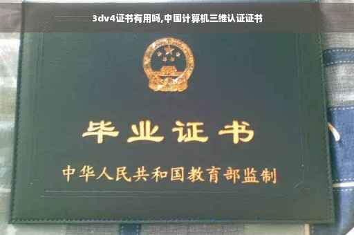 3dv4证书有用吗,中国计算机三维认证证书
