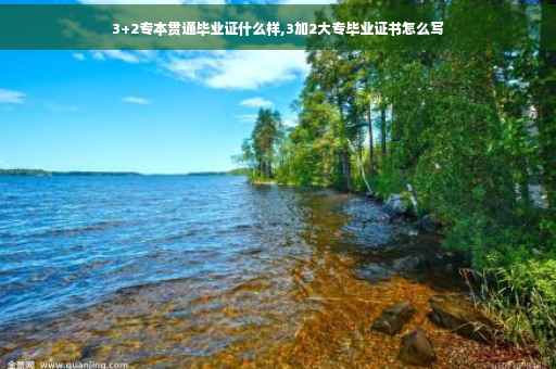 3+2专本贯通毕业证什么样,3加2大专毕业证书怎么写