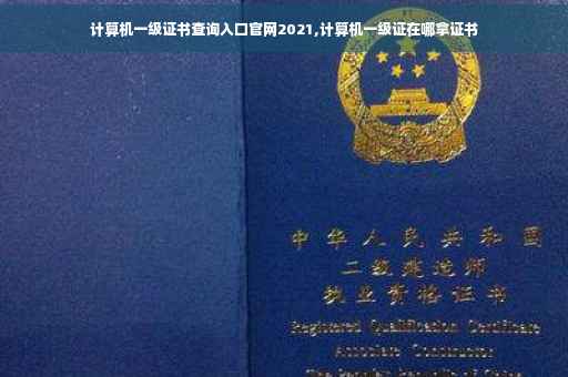 计算机一级证书查询入口官网2021,计算机一级证在哪拿证书
