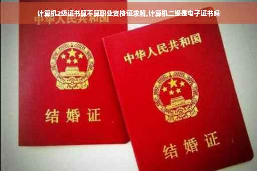计算机2级证书算不算职业资格证求解,计算机二级是电子证书吗 计算机2级证书算不算职业资格证求解,计算机二级是电子证书吗