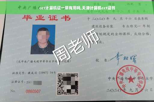 cct计算机证一级有用吗,天津计算机cct证书