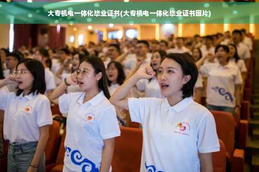 大专机电一体化毕业证书(大专机电一体化毕业证书图片)