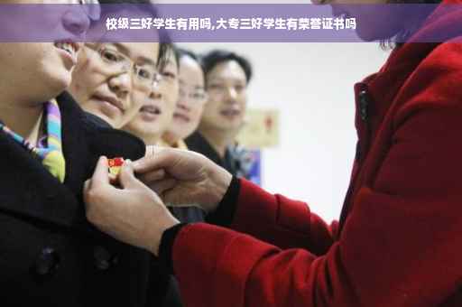 校级三好学生有用吗,大专三好学生有荣誉证书吗