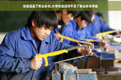 毕业证丢了怎么补办,大专毕业证书不见了怎么补办手续