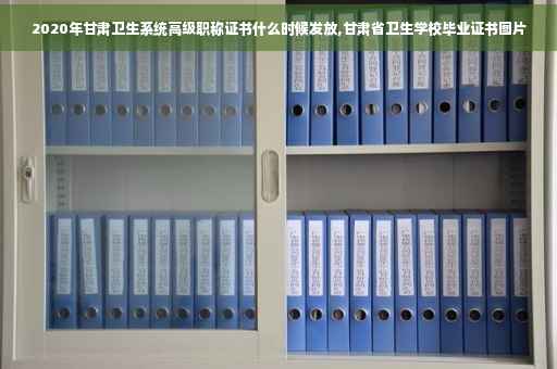 2020年甘肃卫生系统高级职称证书什么时候发放,甘肃省卫生学校毕业证书图片
