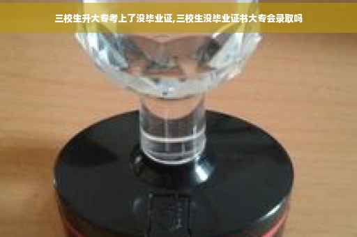 三校生升大专考上了没毕业证,三校生没毕业证书大专会录取吗