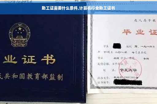 助工证需要什么条件,计算机行业助工证书