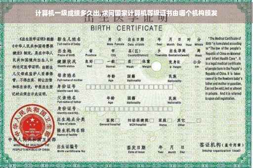 计算机一级成绩多久出,求问国家计算机等级证书由哪个机构颁发