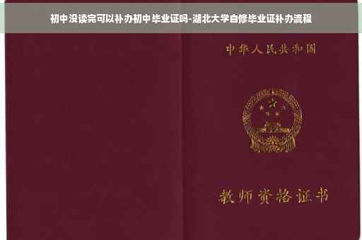 初中没读完可以补办初中毕业证吗-湖北大学自修毕业证补办流程