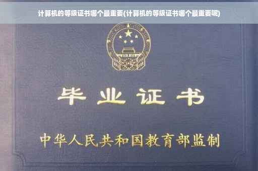 计算机的等级证书哪个最重要(计算机的等级证书哪个最重要呢)