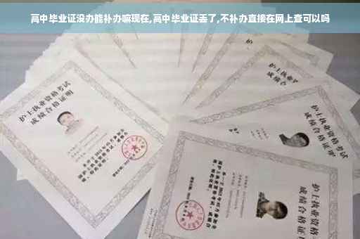 高中毕业证没办能补办嘛现在,高中毕业证丢了,不补办直接在网上查可以吗
