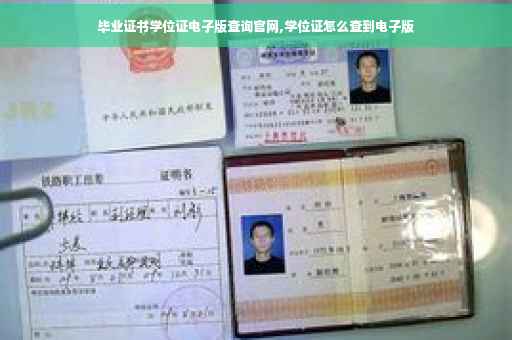 毕业证书学位证电子版查询官网,学位证怎么查到电子版
