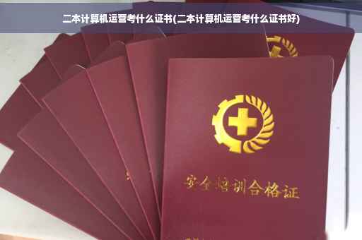 二本计算机运营考什么证书(二本计算机运营考什么证书好)