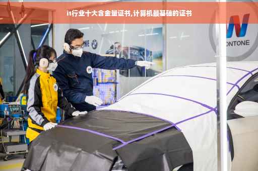it行业十大含金量证书,计算机最基础的证书