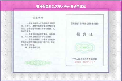香港有些什么大学,cityu电子毕业证