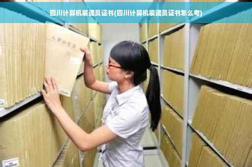 四川计算机装调员证书(四川计算机装调员证书怎么考)