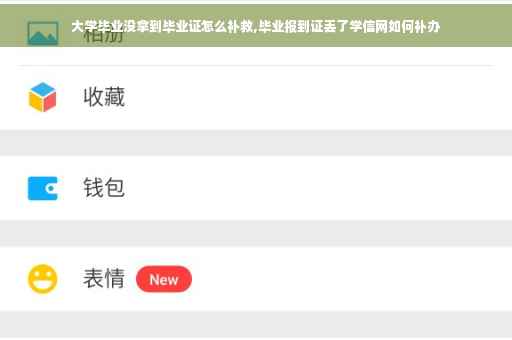 大学毕业没拿到毕业证怎么补救,毕业报到证丢了学信网如何补办