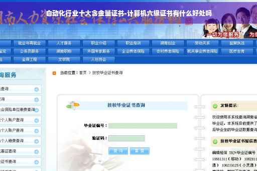 自动化行业十大含金量证书-计算机六级证书有什么好处吗 自动化行业十大含金量证书-计算机六级证书有什么好处吗