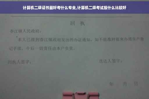 计算机二级证书最好考什么专业,计算机二级考试报什么比较好