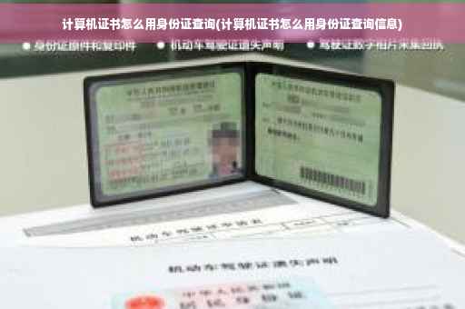 计算机证书怎么用身份证查询(计算机证书怎么用身份证查询信息)