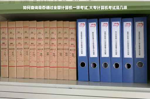 如何查询是否通过全国计算机一级考试,大专计算机考试是几级
