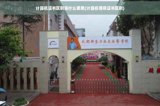 计算机证书区别是什么意思(计算机等级证书区别)