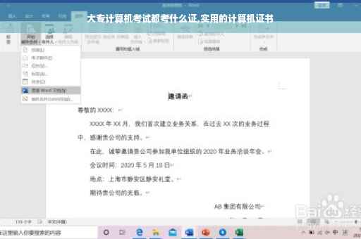 大专计算机考试都考什么证,实用的计算机证书