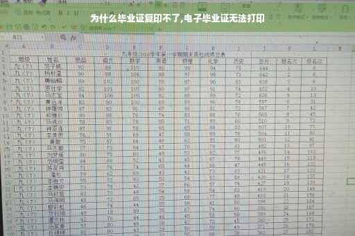 为什么毕业证复印不了,电子毕业证无法打印