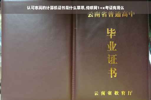 认可率高的计算机证书是什么意思,传感网1+x考证有用么