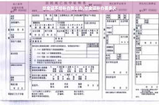 毕业证不给补办怎么办,毕业证补办要多久